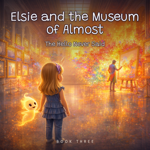 Museum of Almost · Book Three – The Hello Never Said — front cover (Pixar 3D Storybook)