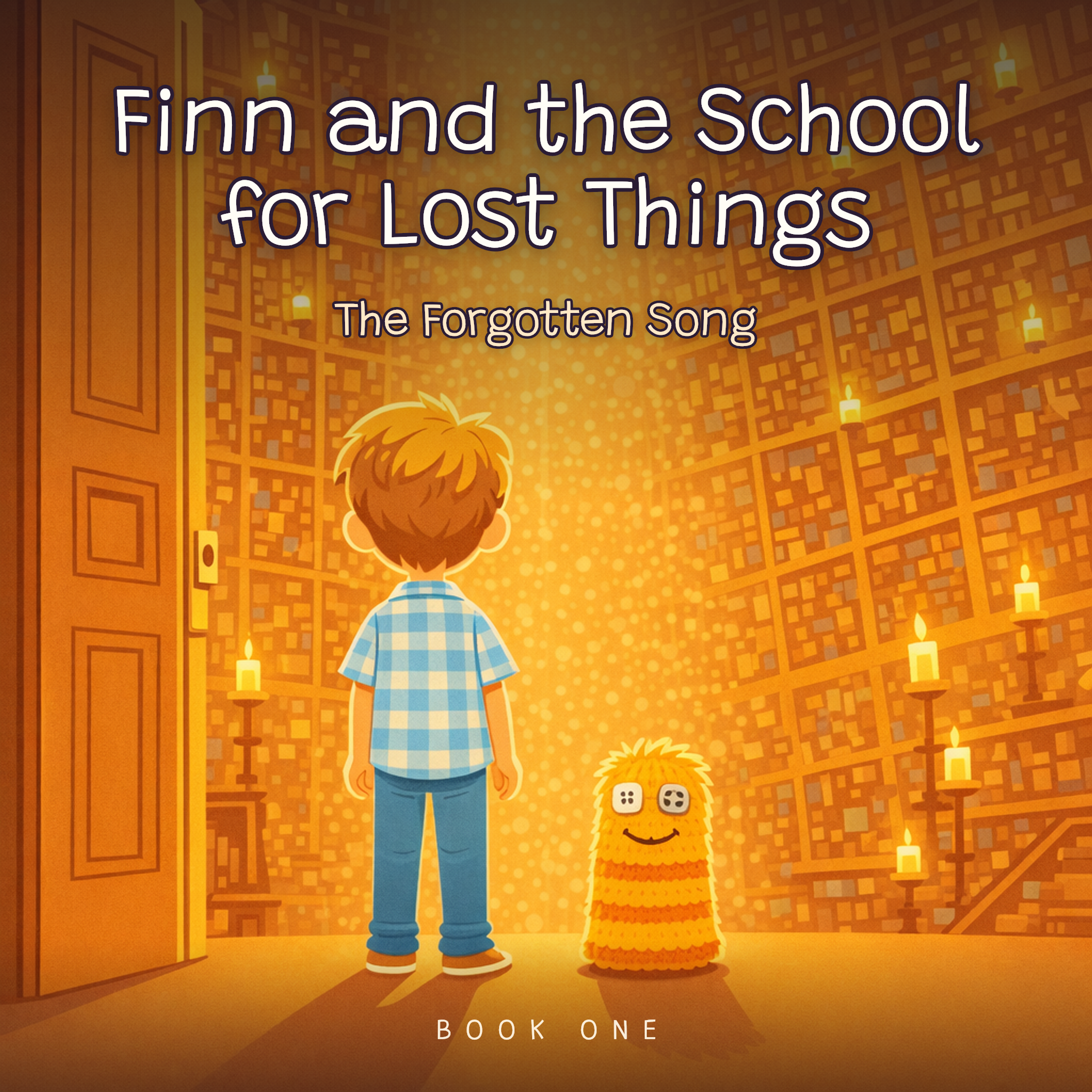School for Lost Things · Book One – The Forgotten Song — front cover (Modern Flat Illustration)