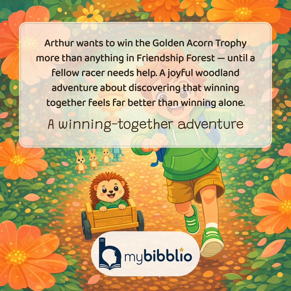 The Friendship Forest Race – Personalised Storybook — back cover (Modern Flat style)