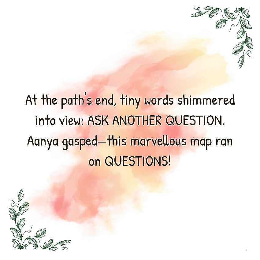 Aanya and the Map That Drew Itself — scene four text (Pixar 3D style)