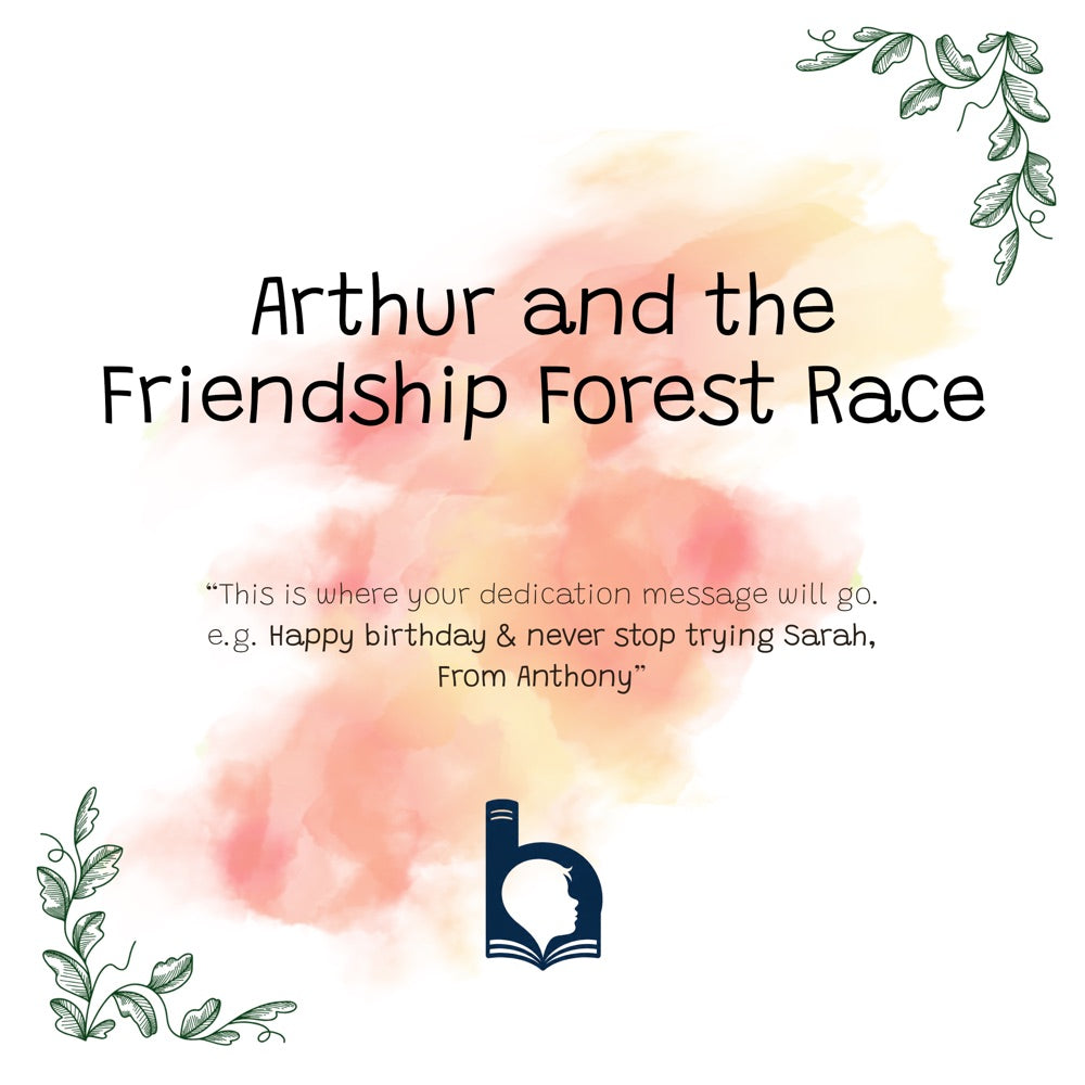 The Friendship Forest Race – Personalised Storybook — title page (Modern Flat style)