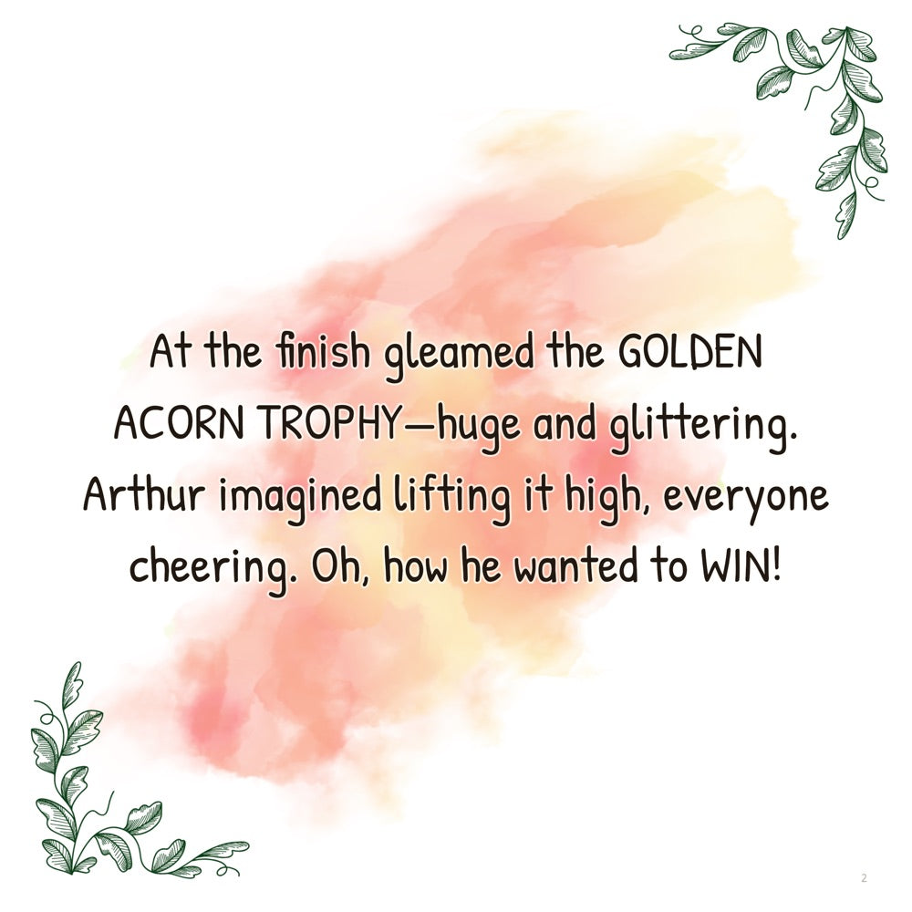 The Friendship Forest Race – Personalised Storybook — scene two text (Modern Flat style)
