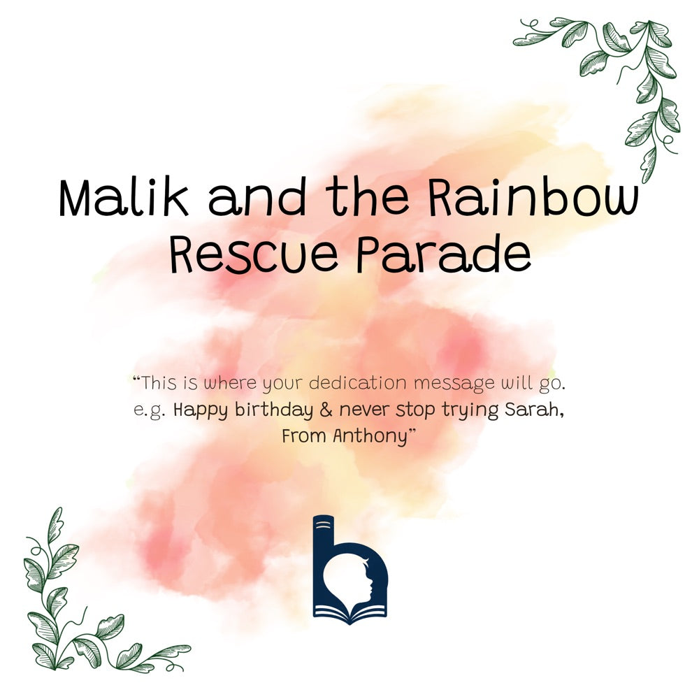 The Rainbow Rescue Parade – Personalised Storybook — title page (Modern Flat style)