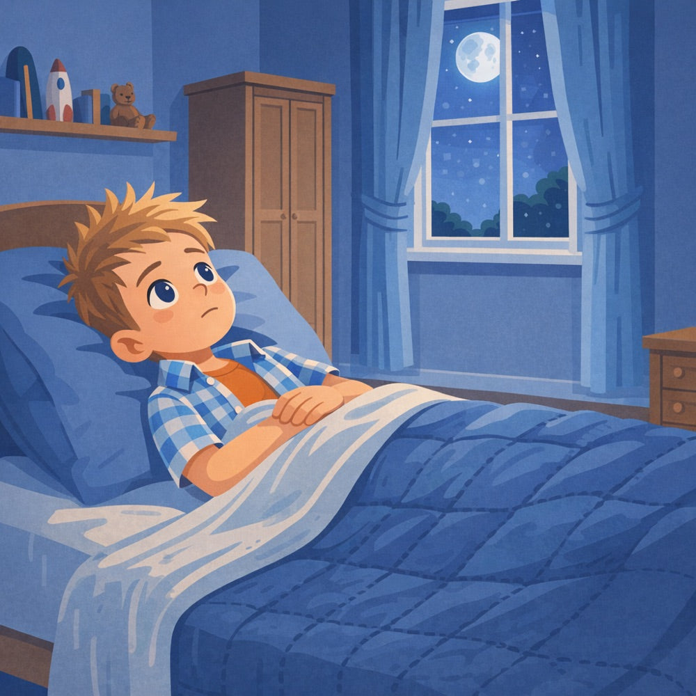 School for Lost Things · Book One – The Forgotten Song — scene one illustration (Modern Flat style)