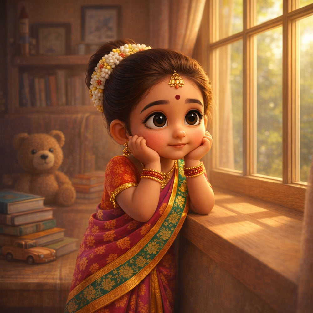 The Map That Drew Itself – Personalised Storybook — scene one illustration (Pixar 3D style)