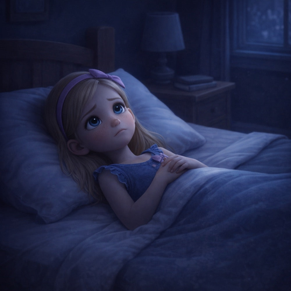 Museum of Almost · Book One – The Door of Almosts — scene one illustration (Pixar 3D style)