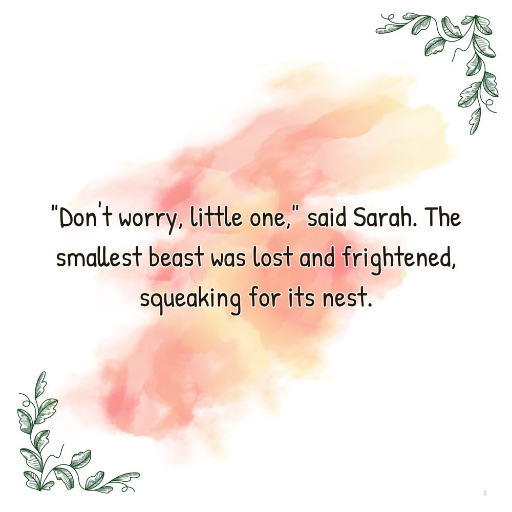 The Runaway Sky Beasts – Personalised Storybook — scene two text (Pixar 3D style)