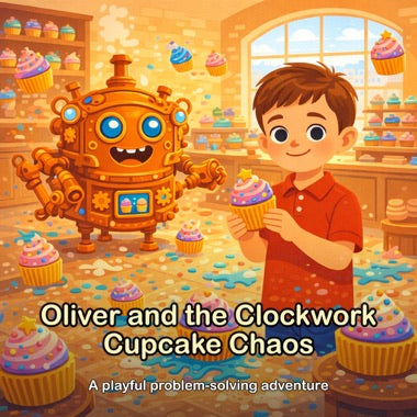 Personalised storybook cover — Modern Flat style