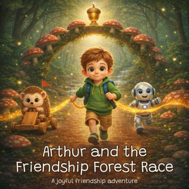 Personalised storybook cover — Pixar 3D style